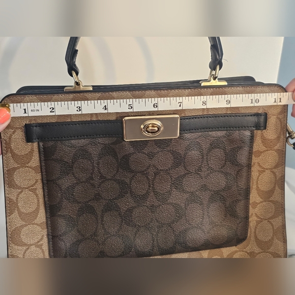 NWT Coach Lane Carryall In Block Signature Coated Canvas C8596 - Picture 16 of 16